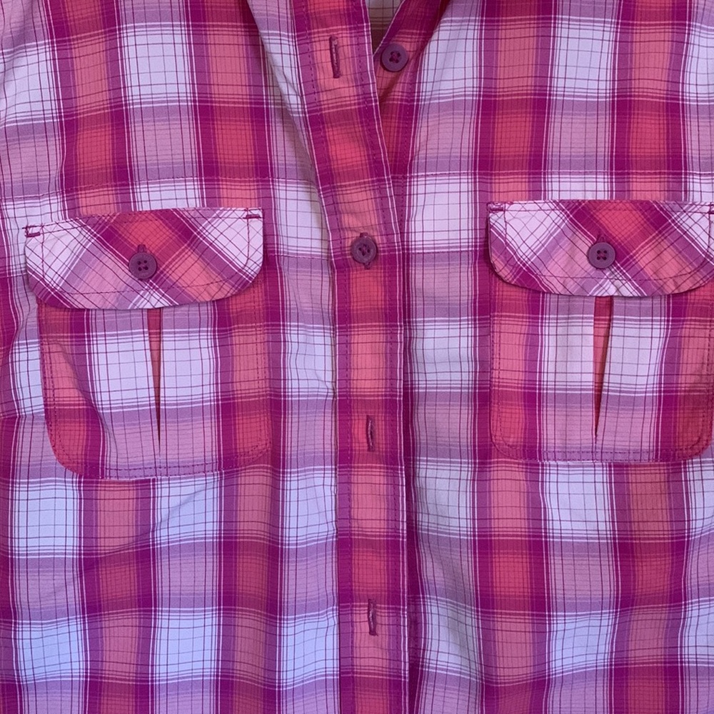 The North Face Button Up Plaid Vapor Wick Dress Shirt View 5